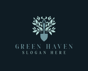 Shovel Plant Landscaping logo design