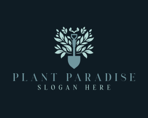 Shovel Plant Landscaping logo design