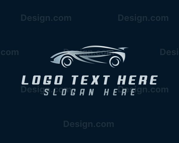 Metallic Car Racer Logo