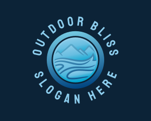 Blue River Mountain logo design