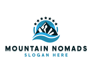 Mountain Peak Star logo design