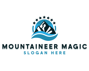 Mountain Peak Star logo design