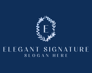 Elegant Organic Floral logo design