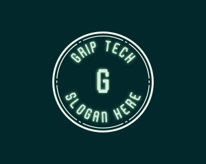 Neon Gaming Tech logo design