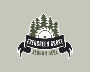 Circular Saw Trees logo design