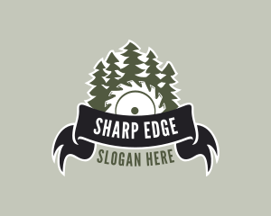 Circular Saw Trees logo design