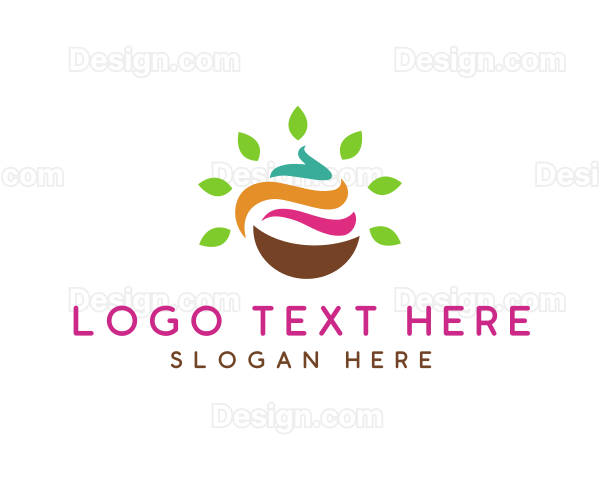 Leaf Smoothie Bowl Logo