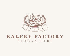 Wheat Donut Bakery logo design