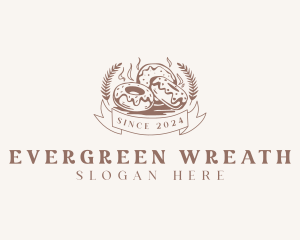 Wheat Donut Bakery logo design