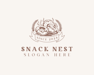 Wheat Donut Bakery logo design