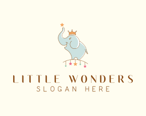 Elephant Crown Preschool  logo design