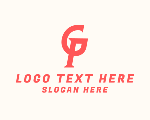 Logistics Courier Company Letter GP logo