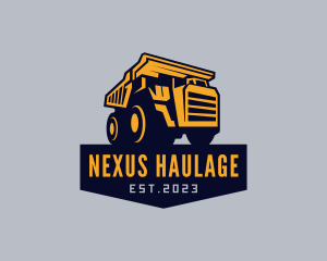 Transport Dump Truck Vehicle logo design