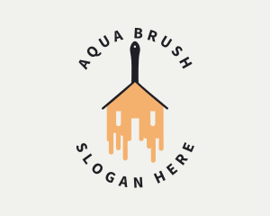 House Renovation Paint logo design