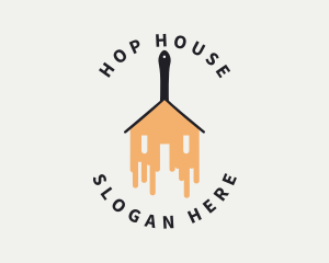 House Renovation Paint logo design