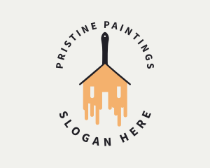 House Renovation Paint logo design