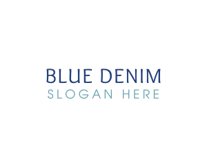 Blue Generic Wordmark logo design