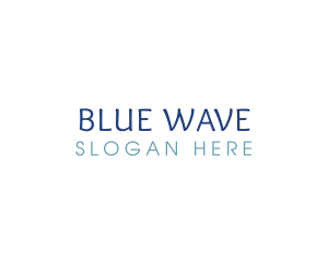 Blue Generic Wordmark logo design
