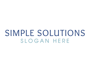 Blue Generic Wordmark logo