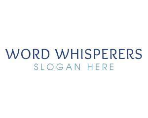 Blue Generic Wordmark logo design