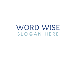 Blue Generic Wordmark logo design