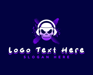 Gaming Skull Headset logo