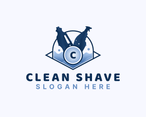 Soap Wash Cleaning Disinfect logo design