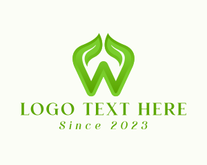 Herbal Gardening Letter W  logo