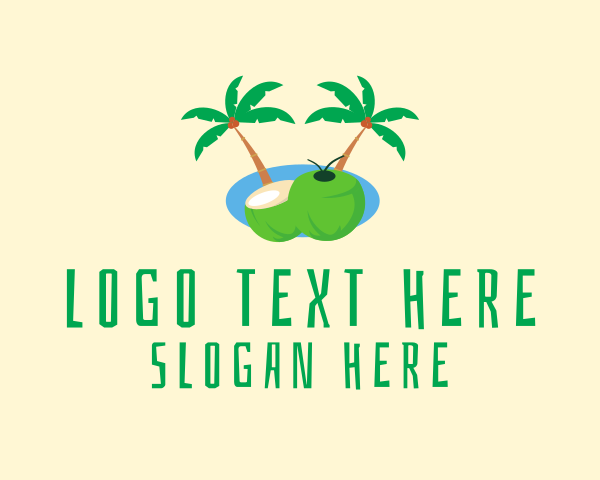 Coconut Drink logo example 3