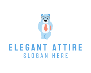 Bear Business Suit logo design