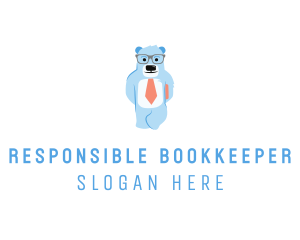 Bear Business Suit logo design