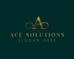 Luxury Fashion Letter A logo design