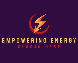 Lightning Bolt Strike logo design