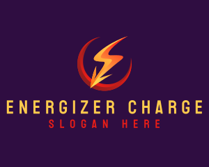 Lightning Bolt Strike logo design