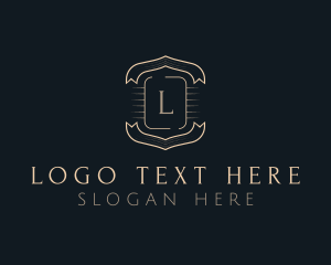 Elegant Ribbon Banner logo