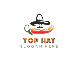 Mexican Chili Flame logo design