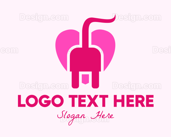 Pink Heart Plug Logo