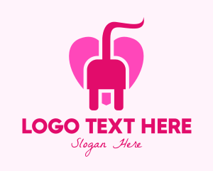 Pink Heart Plug logo