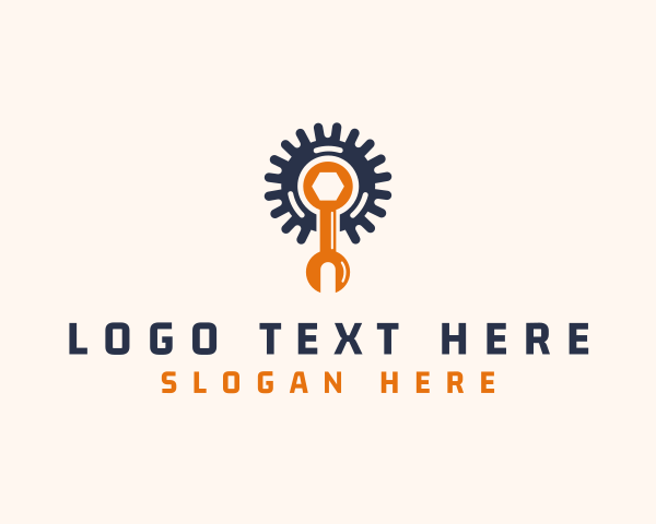 Industrial Wrench Cog logo