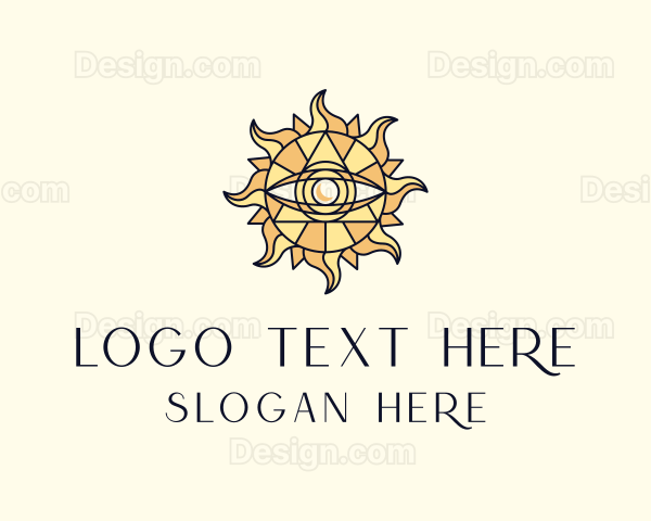 Sun Tarot Eye Logo