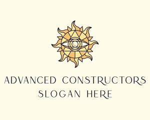 Sun Tarot Eye logo design