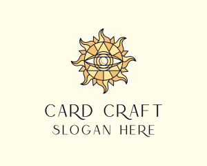 Sun Tarot Eye logo design