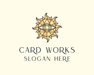 Sun Tarot Eye logo design