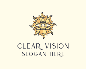 Sun Tarot Eye logo design