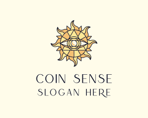 Sun Tarot Eye logo design