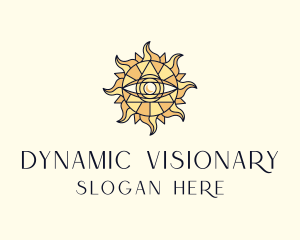 Sun Tarot Eye logo design