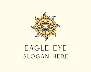 Sun Tarot Eye logo design