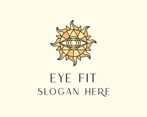 Sun Tarot Eye logo design