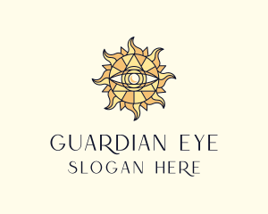 Sun Tarot Eye logo design