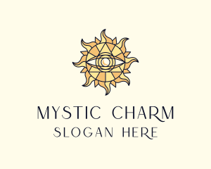 Sun Tarot Eye logo design